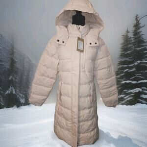 NWT Wantdo Women's Mid-Length Puffer Jacket Warm Windproof Winter Coat Pink Sz M